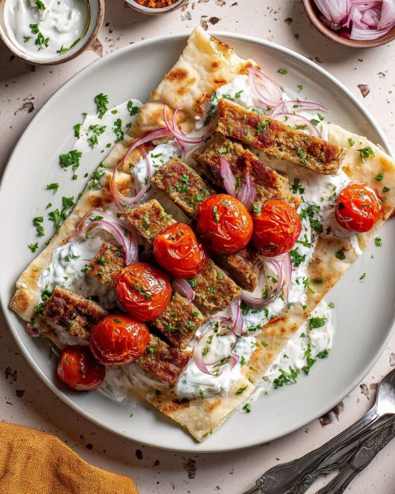 Sheet Pan Chicken Koobideh with Saffron and Spiced Aromatics Recipe