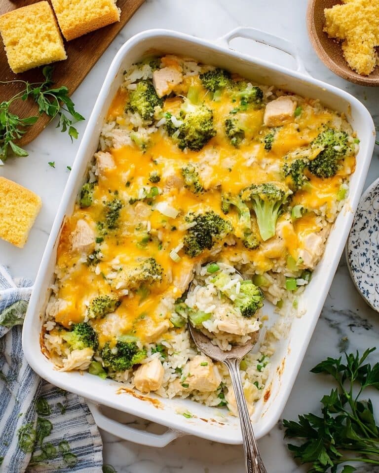 Dump-and-Bake Chicken Broccoli Rice Casserole Recipe