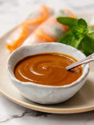 Creamy Peanut Sauce for Spring Rolls Recipe