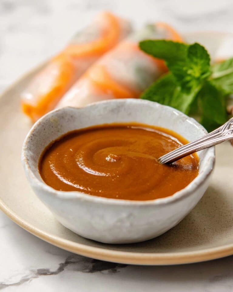 Creamy Peanut Sauce for Spring Rolls Recipe