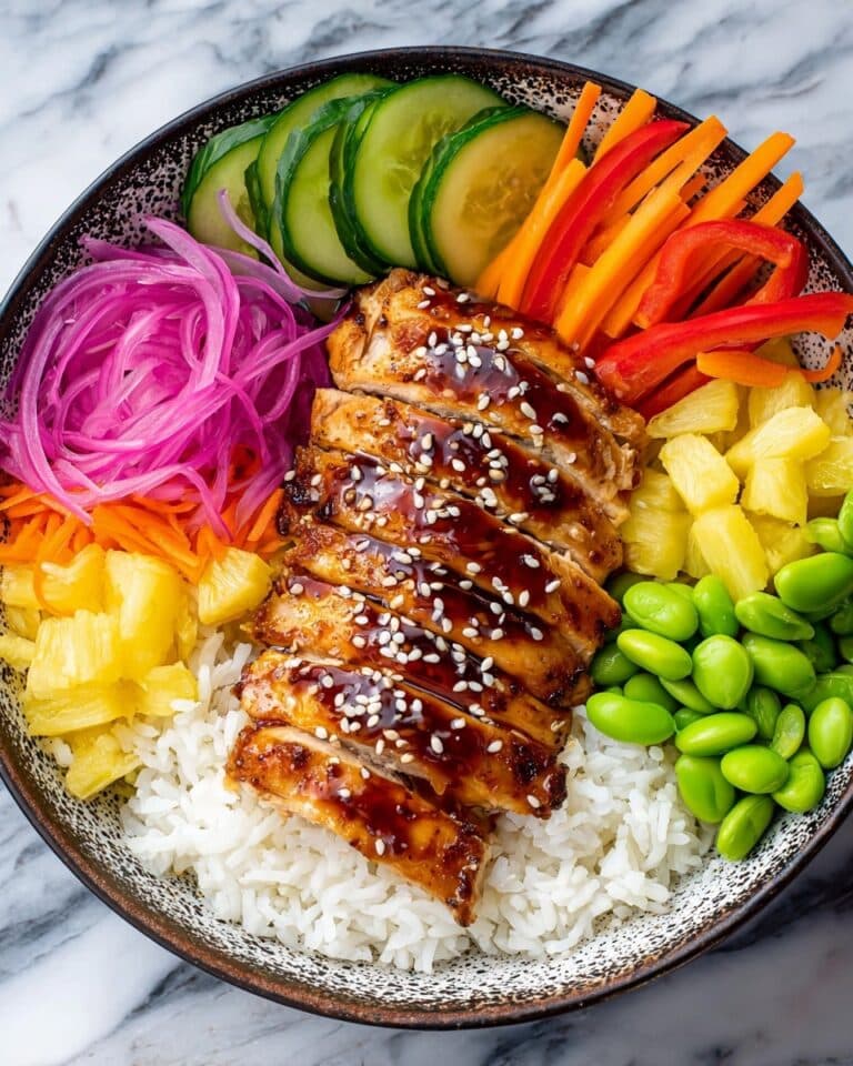 Teriyaki Chicken Poke Bowls Recipe