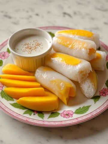 Mango Sticky Rice Spring Rolls Recipe