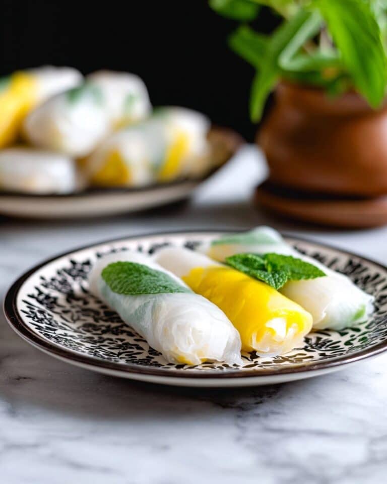 Thai Mango Sticky Rice Summer Rolls Recipe