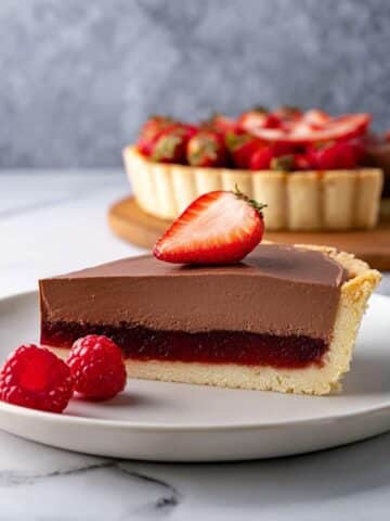 Raspberry and Chocolate Mousse Tart Recipe