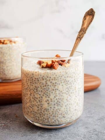 Chia Kheer: A Creamy Coconut Dessert with Rose Water and Nut Garnishes Recipe