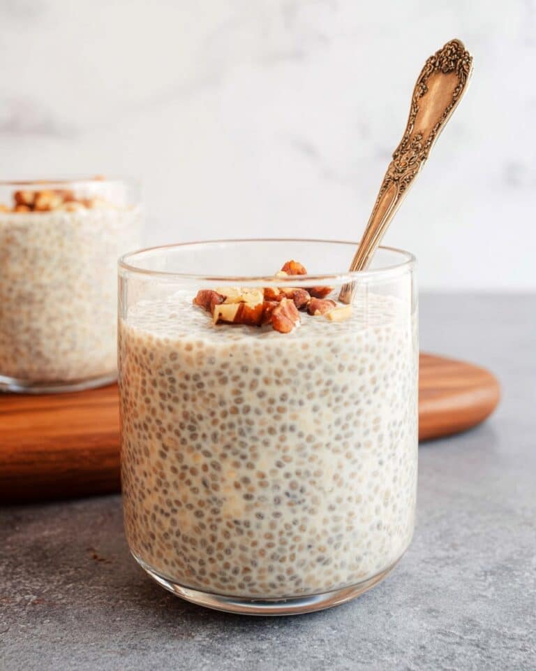 Chia Kheer: A Creamy Coconut Dessert with Rose Water and Nut Garnishes Recipe