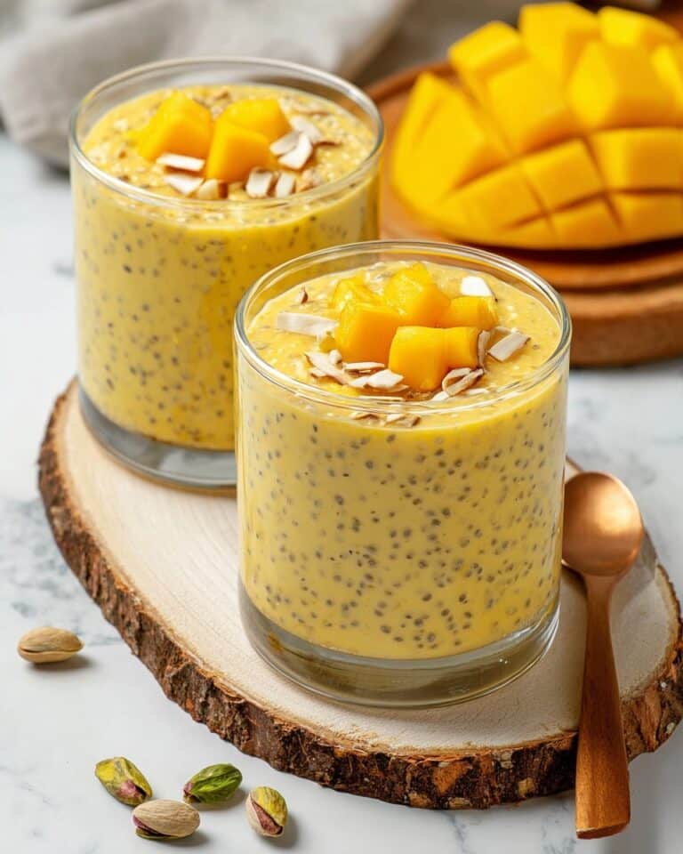 Creamy Mango Overnight Oats Recipe