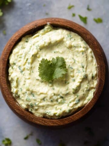 Creamy Avocado Cilantro Sauce (Avocado Crema) Recipe