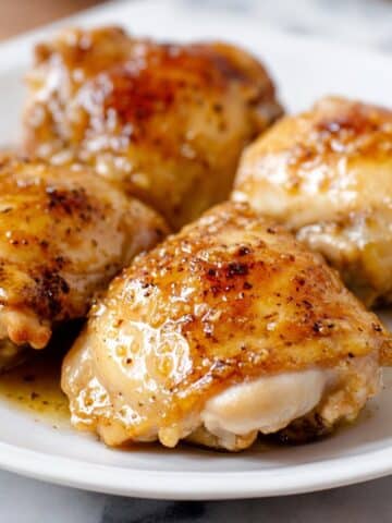 Roasted Boneless Chicken Thighs with Balsamic-Honey Glaze Recipe