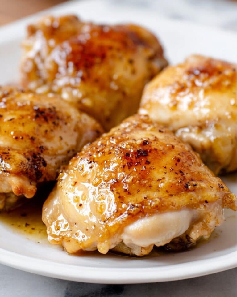 Roasted Boneless Chicken Thighs with Balsamic-Honey Glaze Recipe