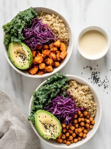 Nourishing Buddha Bowls with Maple Roasted Chickpeas Recipe