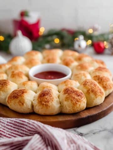 Pull Apart Bread Wreath with Gruyere and Parmesan Recipe