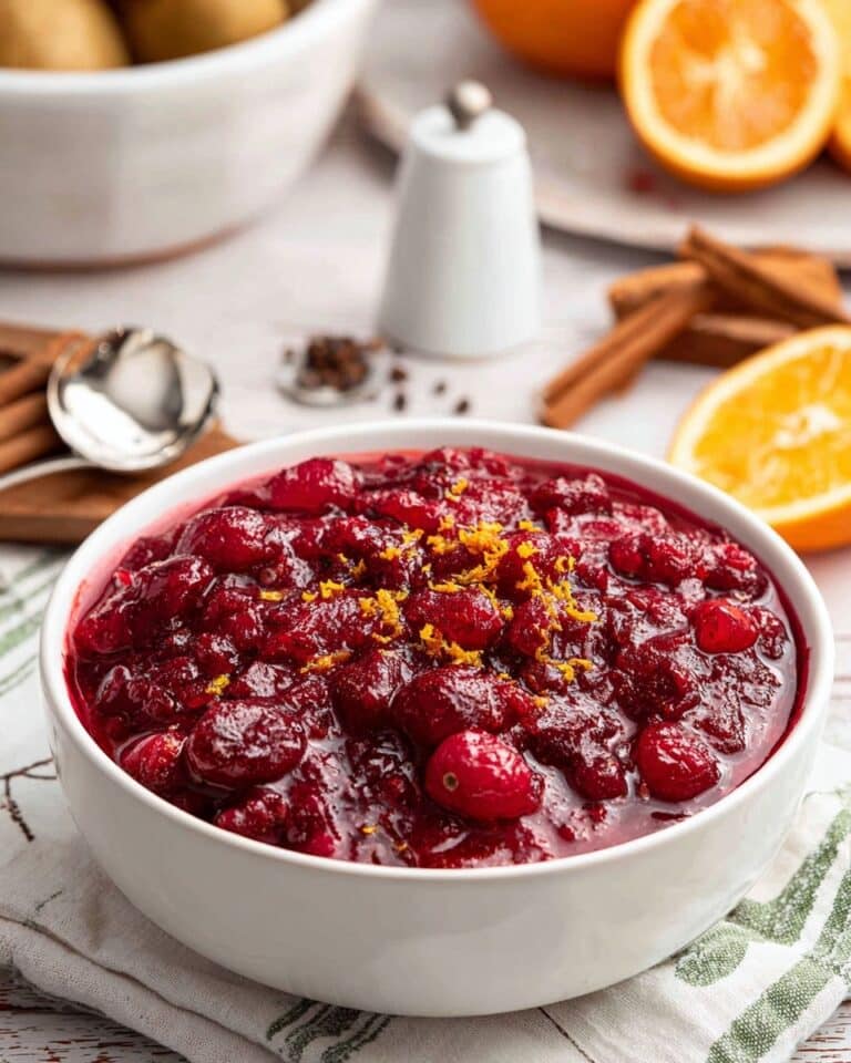 Easy Cranberry Orange Sauce Recipe