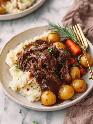Slow Cooker Sirloin Tip Roast Recipe (Fall-Apart Tender!) Recipe