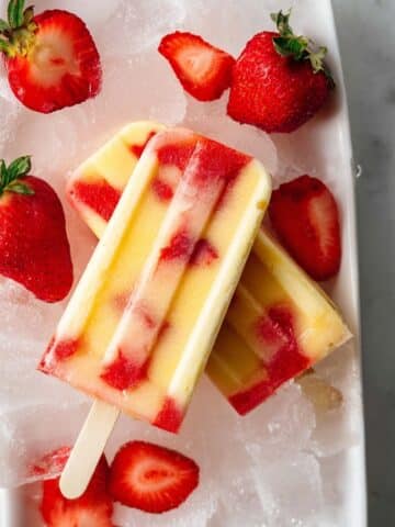 Strawberry Pudding Popsicles Recipe