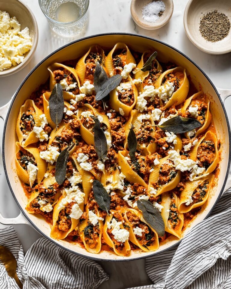 Spicy Pumpkin and Feta Stuffed Shells Recipe