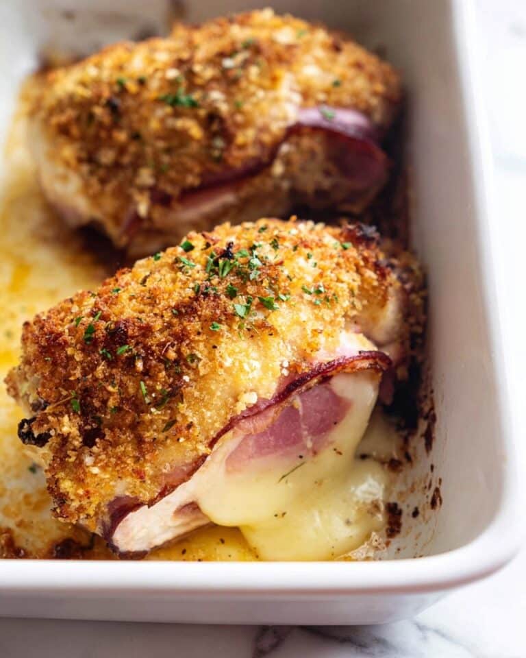 Chicken Cordon Bleu with Dijon Cream Sauce Recipe