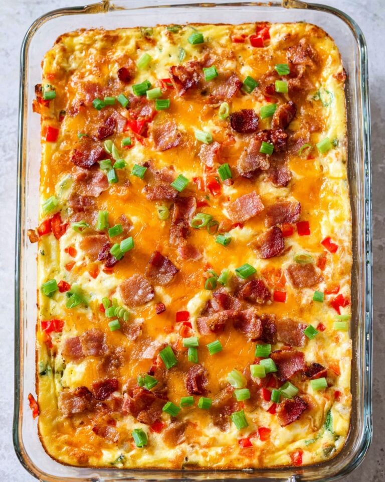 Confetti Bacon Hashbrown Breakfast Casserole Recipe