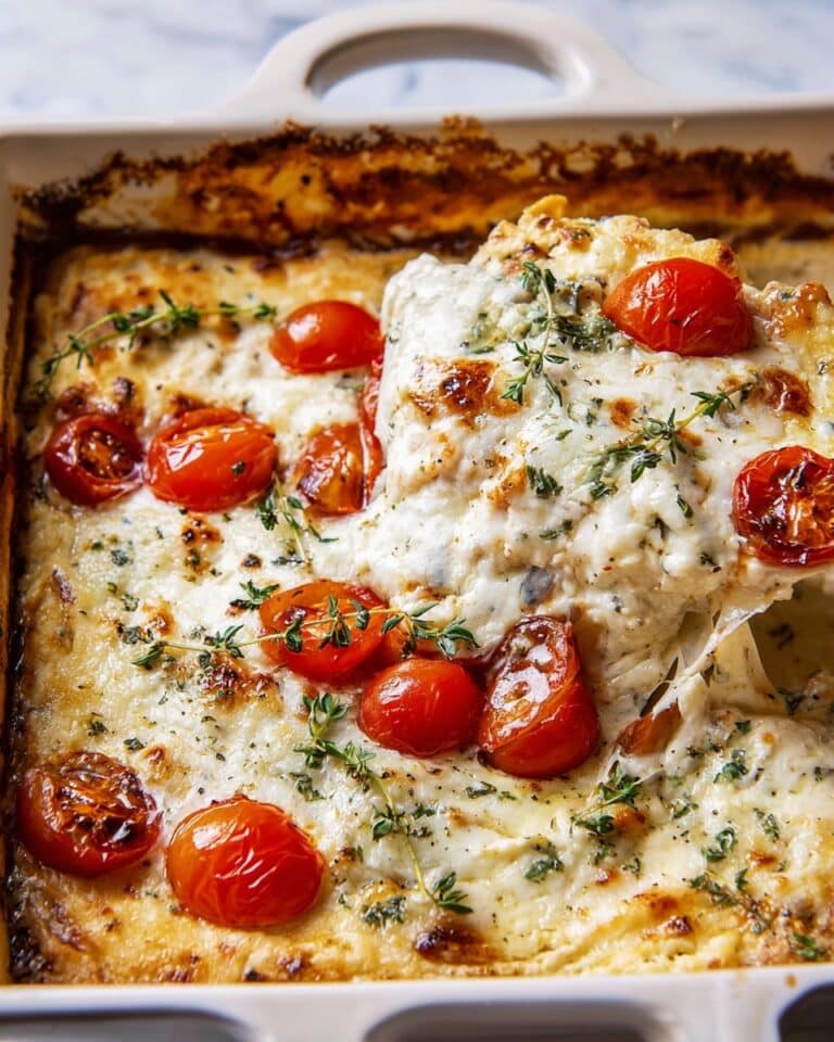 Roasted Garlic Bread Caprese Dip Recipe