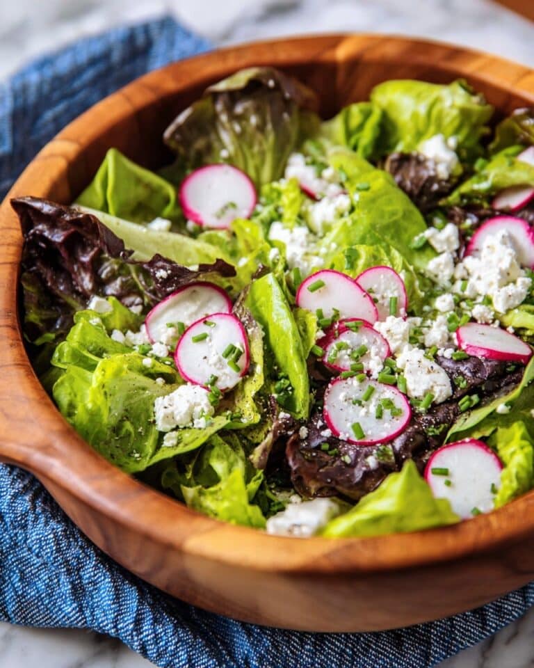 Butter Lettuce Salad with Snap Peas and Radishes Recipe