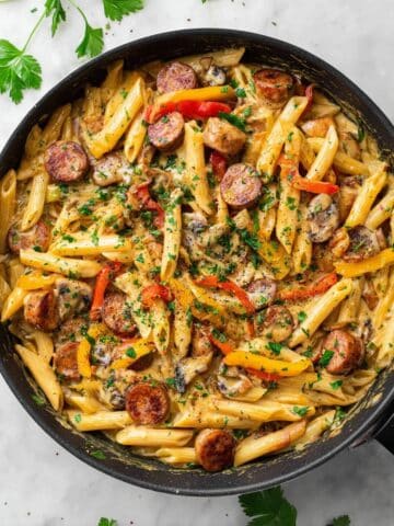 One Pot Creamy Cajun Sausage Pasta Recipe