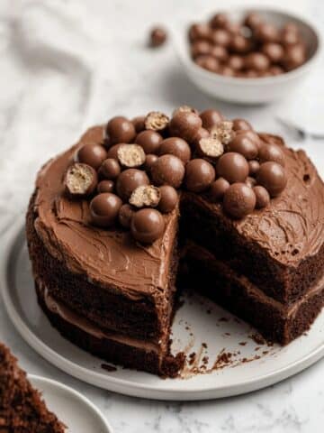 Chocolate Malt Layer Cake Recipe