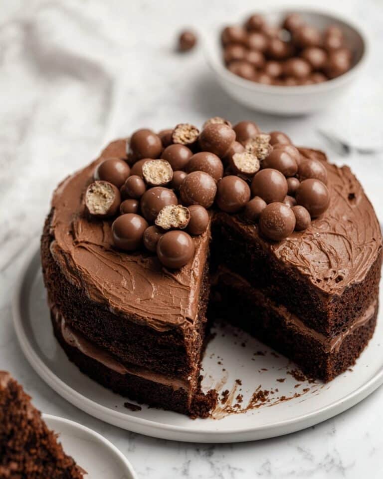 Chocolate Malt Layer Cake Recipe