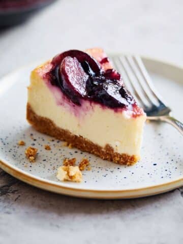 Ricotta Plum Cheesecake Recipe
