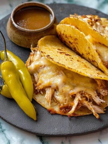 Baked Mississippi Chicken Tacos with Dipping Sauce Recipe