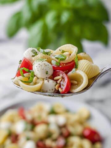 Caprese Pasta Salad with Herb Vinaigrette Recipe