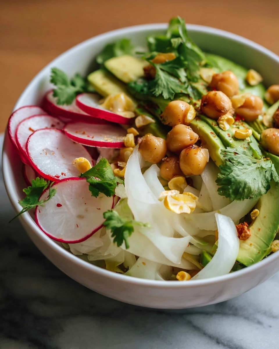 A white bowl filled with several thick, light beige sticks of peeled cassava stands in the center on a white marbled textured surface. Around the bowl, there are fresh ingredients placed casually: bright green limes, red chili peppers, a light yellow onion, dark brown avocados, a round dark red beet with green-yellow sprouts, and fresh green cilantro leaves with visible veins and texture. The whole setting has a natural, fresh look with warm lighting highlighting the colors and textures of the vegetables and herbs. photo taken with an iphone --ar 4:5 --v 7