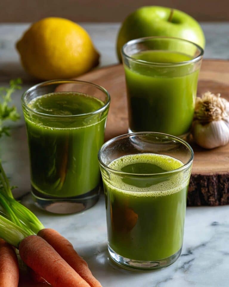 Carrot and Spinach Juice Shots Recipe
