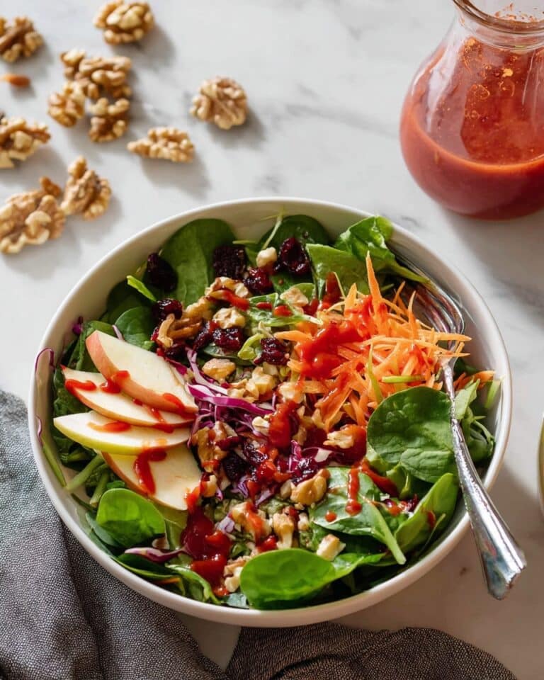 Spinach Apple Walnut Salad Recipe