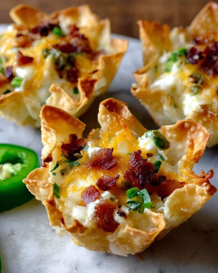 Jalapeno Popper Wonton Cups Recipe