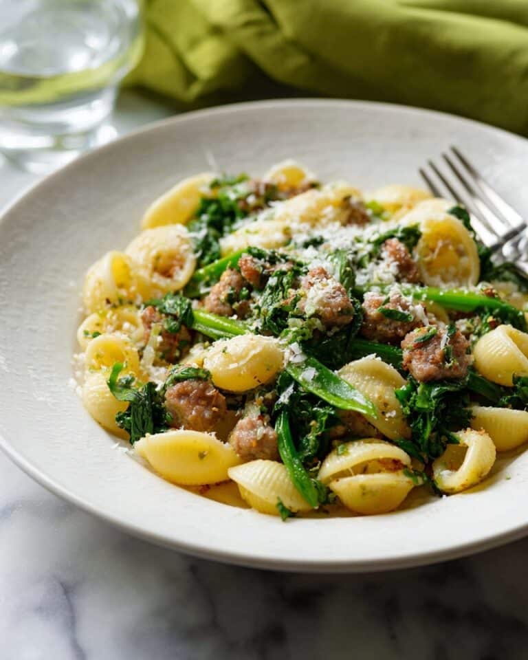 Orecchiette with Rapini and Sausage Recipe