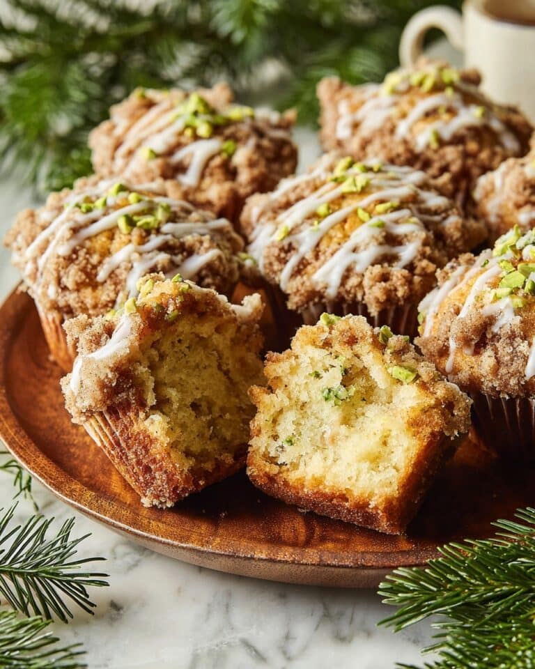 Pistachio Muffins with Vanilla-Orange Glaze Recipe