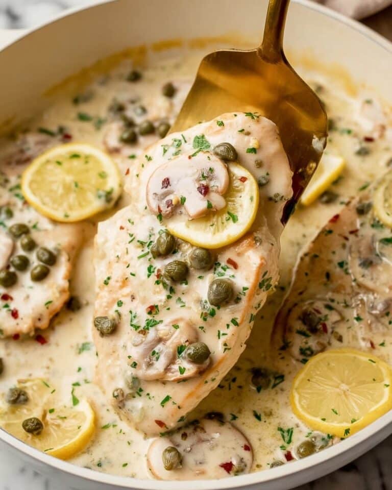 Creamy Chicken Scallopini with Capers and Mushrooms Recipe