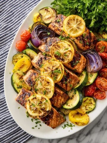 Lemon Herb Grilled Salmon with Sweet Lemon Marinade Recipe