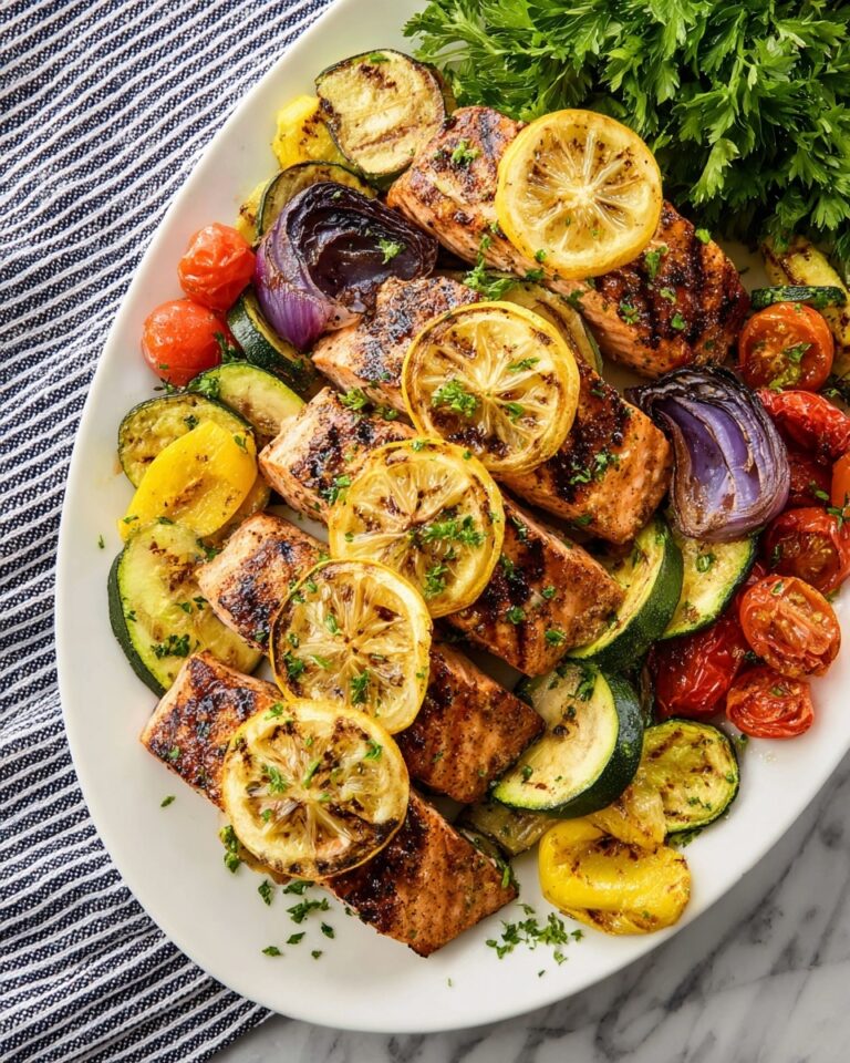 Lemon Herb Grilled Salmon with Sweet Lemon Marinade Recipe