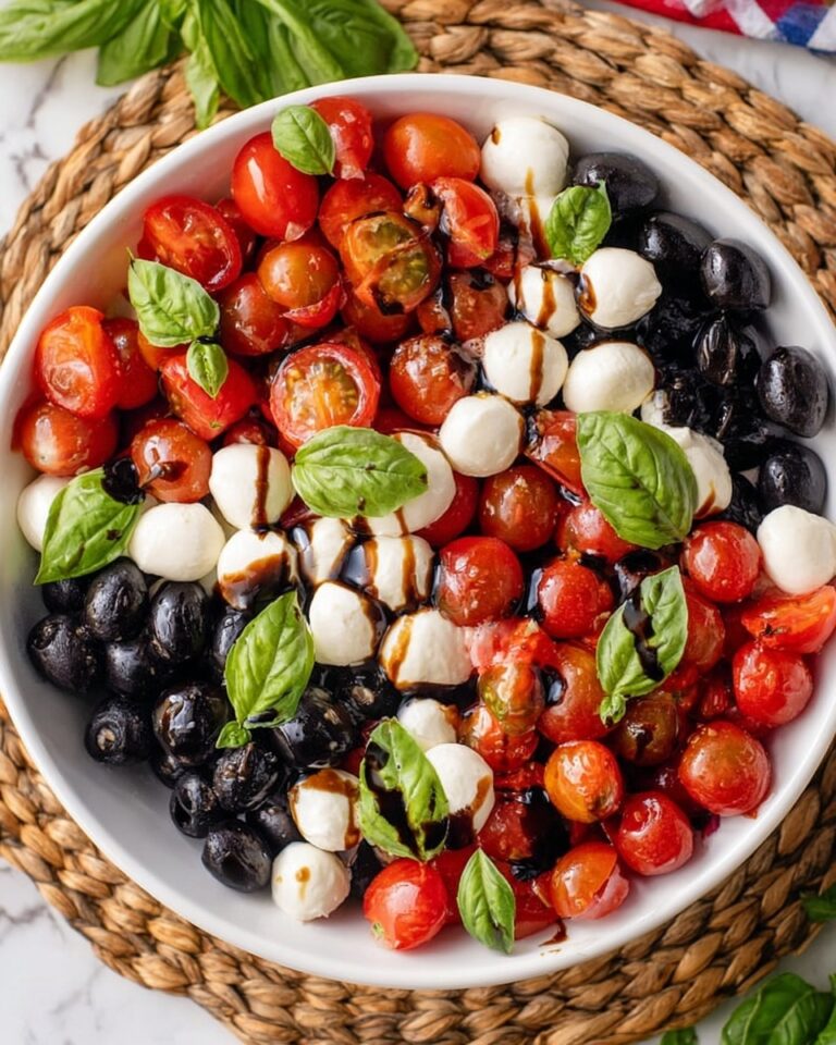 Red White and Blue Caprese Salad Recipe