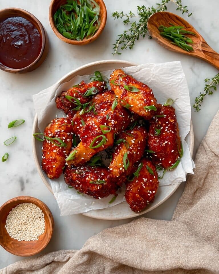Korean Spicy Baked Chicken Wings Recipe