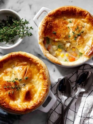 Creamy Chicken Pot Pie for Two Recipe
