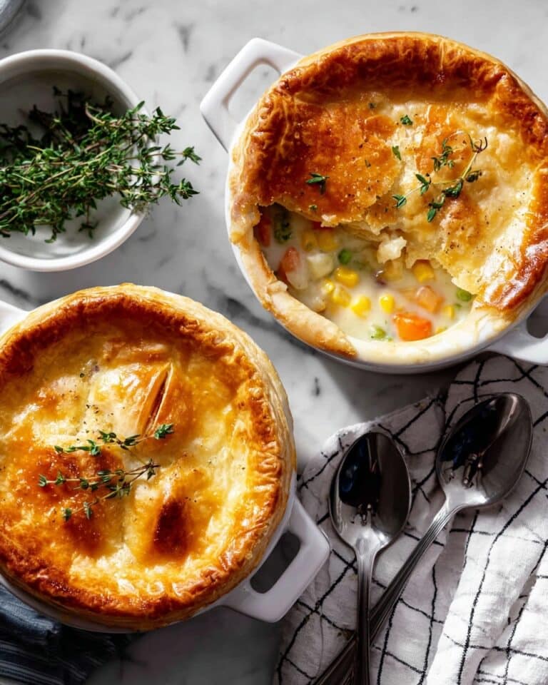 Creamy Chicken Pot Pie for Two Recipe