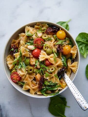 Italian Gluten Free Pasta Salad with Marinated Tomatoes Recipe