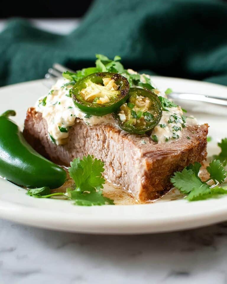 Cream Cheese-Stuffed Pork Tenderloin with Jalapeño and Cilantro Recipe