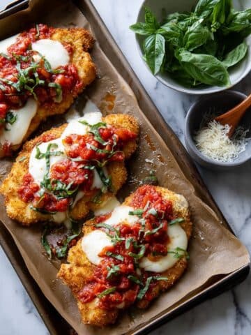 30 Minute Gluten-Free Chicken Parmesan (Baked) Recipe