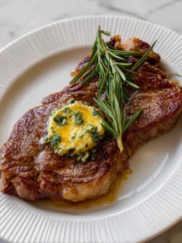 Steak with Herb Compound Butter Recipe