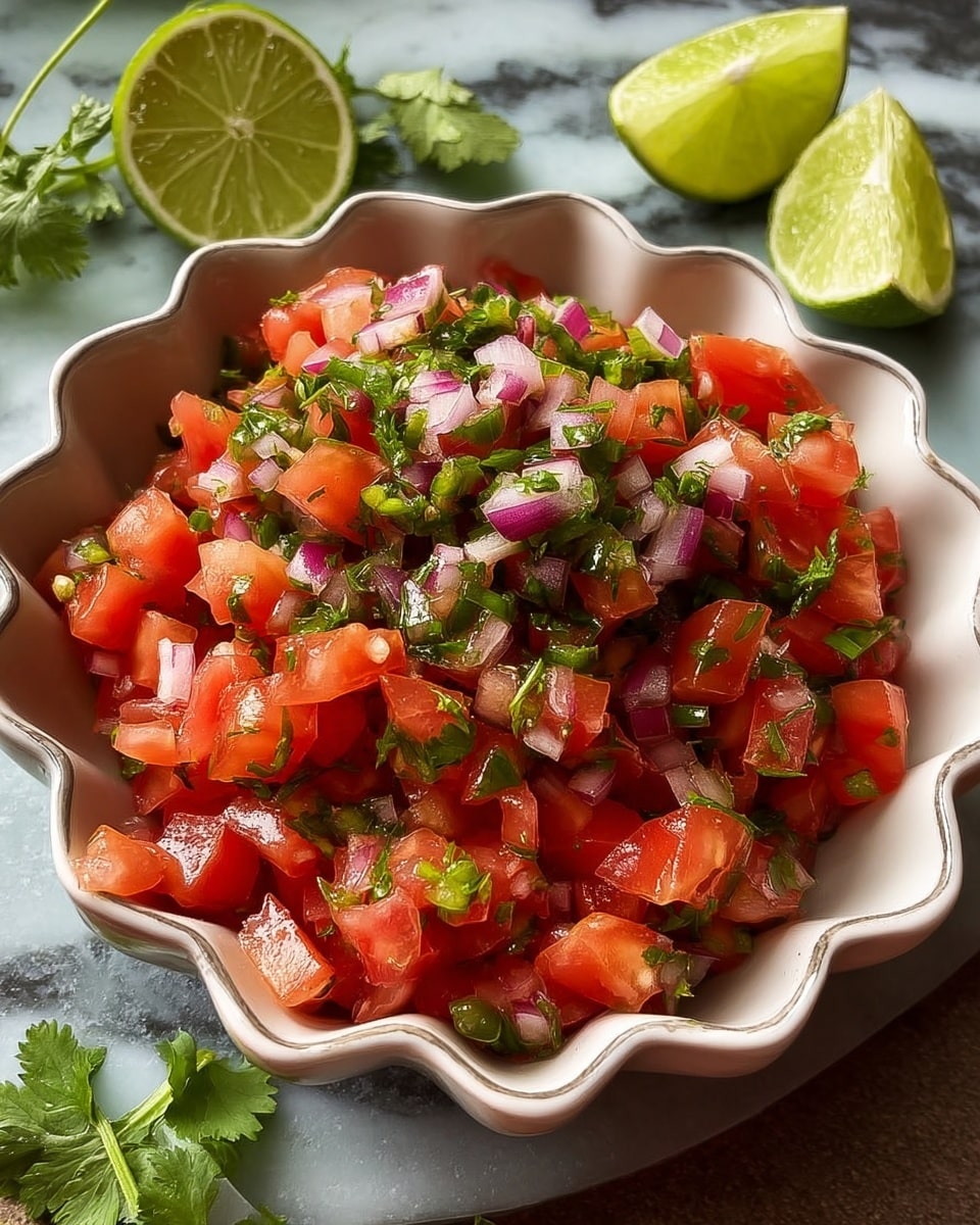 A round white bowl filled with six distinct layers arranged side by side: bright red diced tomatoes mixed with small pieces of purple onion and green herbs on the top left; fresh green leafy lettuce with shredded yellow cheese next to it on the right; light brown cooked rice with green herbs to the far right; shiny black beans at the bottom left; yellow corn kernels just above the beans; and sautéed red bell pepper strips and slices of translucent cooked purple onion at the bottom right. In the center is a dollop of light green guacamole topped with a small cilantro leaf. The bowl sits on a white marbled surface. photo taken with an iphone --ar 4:5 --v 7