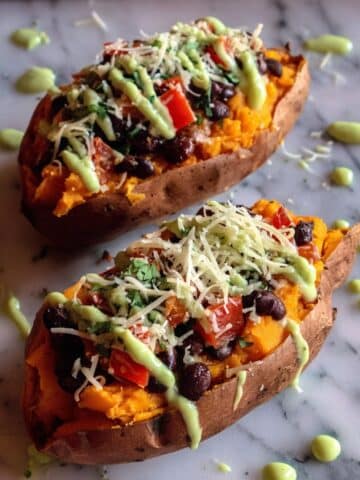 Vegetarian Taco-Stuffed Sweet Potatoes Recipe