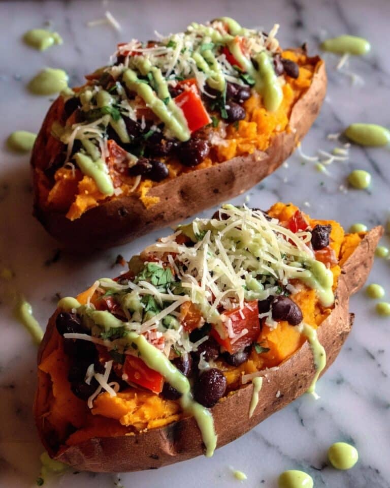 Vegetarian Taco-Stuffed Sweet Potatoes Recipe